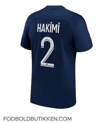 Paris Saint-Germain Achraf Hakimi #2 Hjemmebanetrøje 2022-23 Kortærmet
